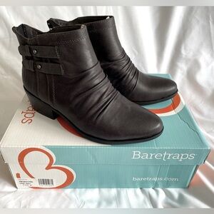 Baretraps Womens Georgina Slouchy Strappy Block Heel Ankle Boots Shoes 5.5M